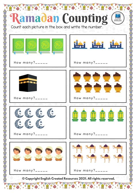 Ramadan Kids Calendar Activity Printable