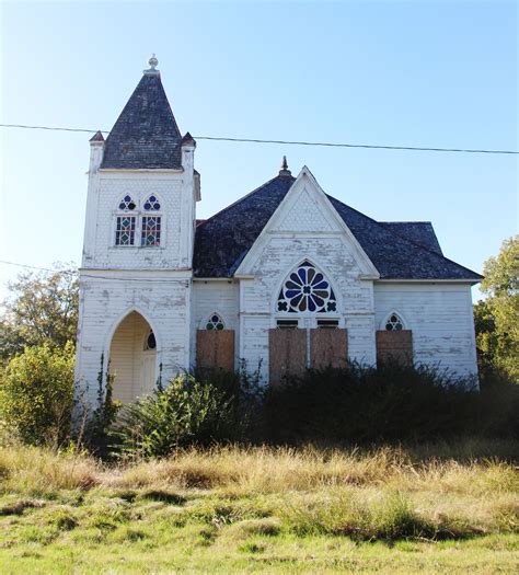 Fine Art Photograph Of Old Abandoned Church In Bartlett Texas