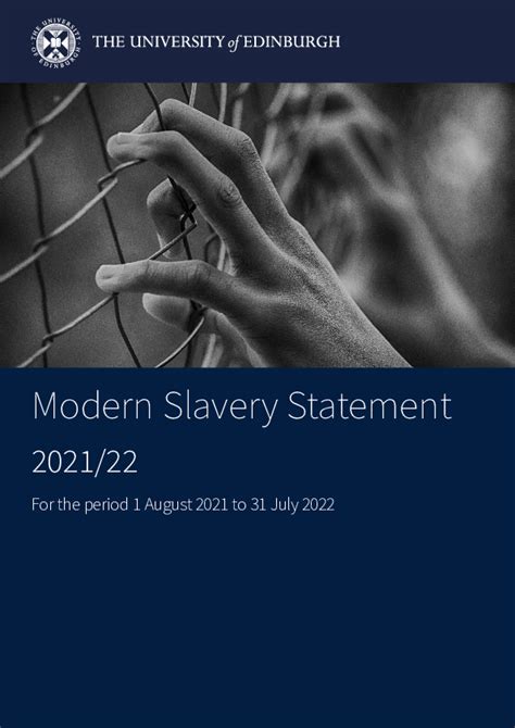 Modern Slavery Statement The University Of Edinburgh