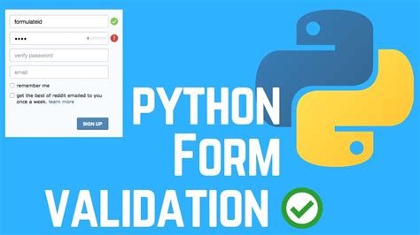 How To Validate A Graphical Form In Python Using Tkinter Youtube