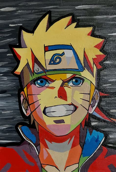 Naruto Anime Canvas Painting Naruto Painting Anime Canvas Art