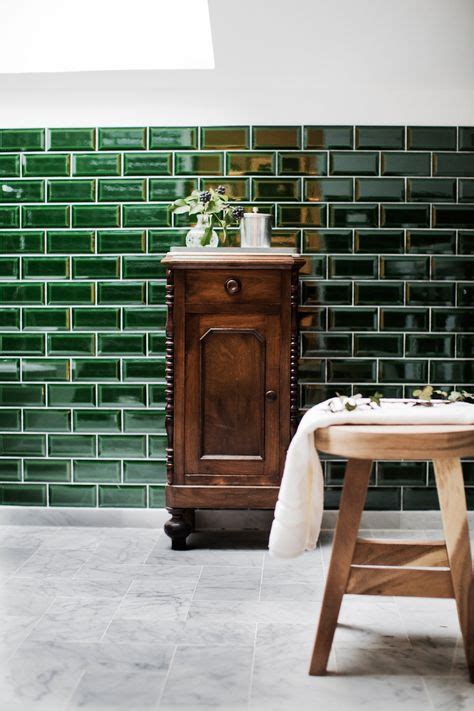 30 Best Green Subway Tile Images In 2020 Green Tile Green Subway