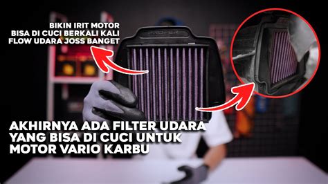 Review Dan Pasang Hybrid Air Filter Di Motor Vario Techno Variomodifikasi Variotechno