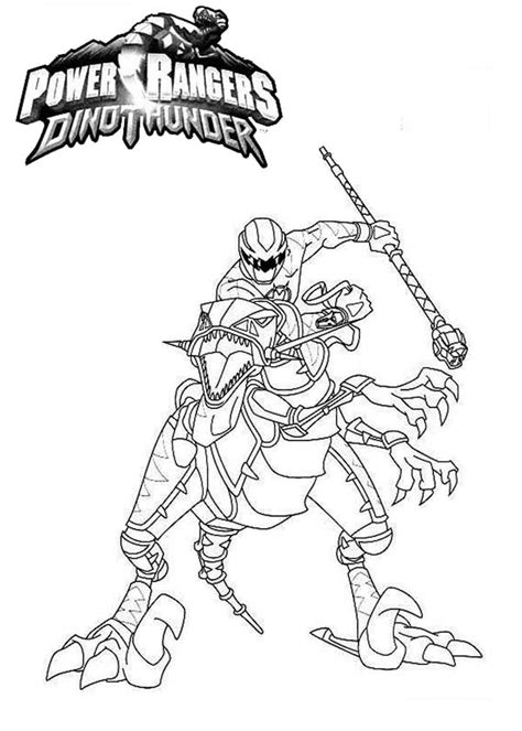 Power Rangers Dinothunder Coloring Page : Color Luna