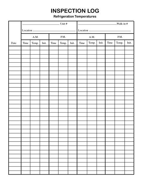 Fridge temperature recording sheet for care homes the temperature should be between +2°c and +8°c. 29 Awesome refrigerator freezer temperature log images ...