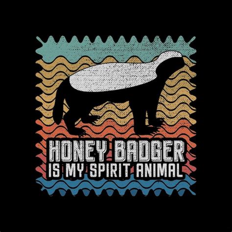 Premium Vector Honey Badger Illustration