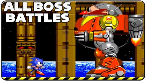 Sonic The Hedgehog 2 All Bosses Youtube