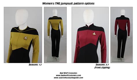 Star Trek Sewing Pattern Tng Jumpsuit The Next Generation Starfleet
