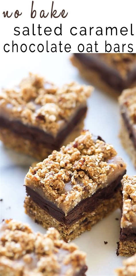 If using a less powerful processor like me, i recommend. No Bake Salted Caramel Chocolate Oat Bars {Gluten Free ...