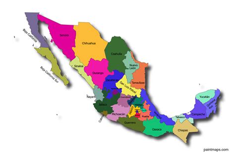 Download Free Mexico Vector Map Eps Svg Pdf Png Adobe Illustrator