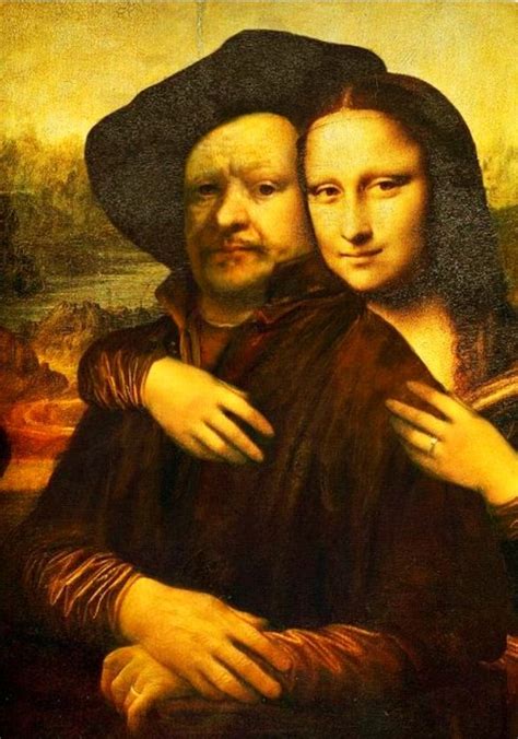 Mona Lisa Rembrandt And I Mona Lisa Schilderij Lisa