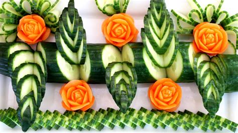 Josephines Recipes How To Make Cucumber Decoration Vegetable