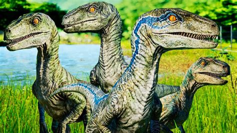 Squad Raptor Blue Delta Charlie E Echo Indominus Rex Jurassic World Evolution Dlc Pt