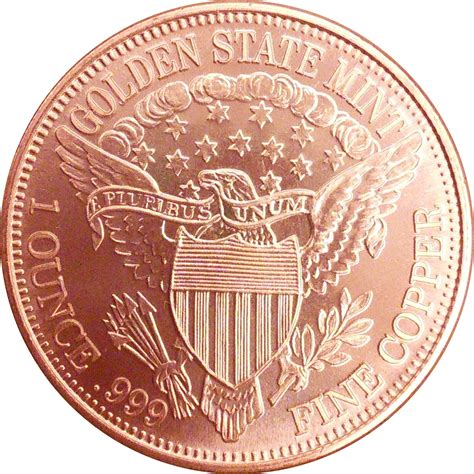 1 Oz Copper Golden State Mint Morgan Dollar Exonumia Numista