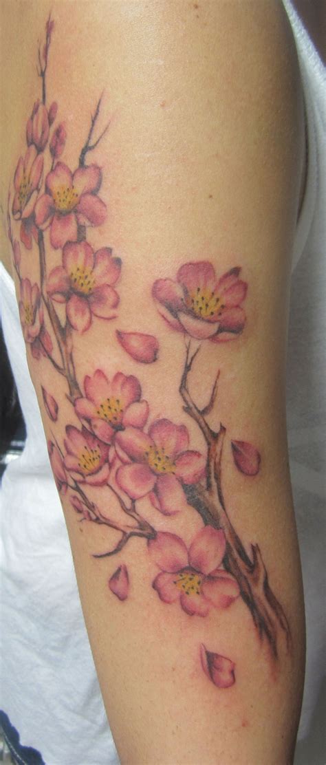 Cherry Blossom Tattoos Are Generally Very Bright And