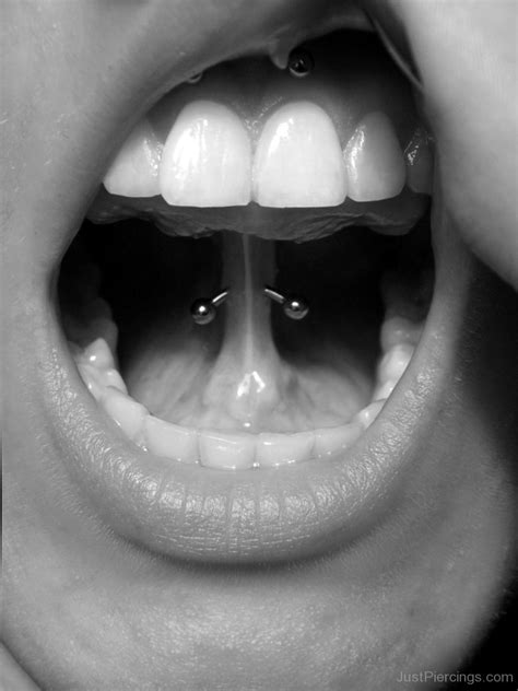 tongue web and smiley piercing