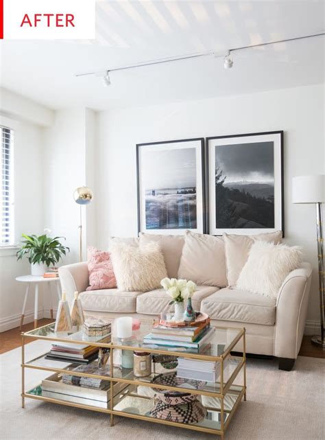 Ironically, i've probably thought more about my belongings in the past two years than i ever had before—once you become aware of the clutter, it's impossible to ignore. Before and After: After a Minimalism-Inspired Makeover, a Dark, Dated Living Room Is Light and ...