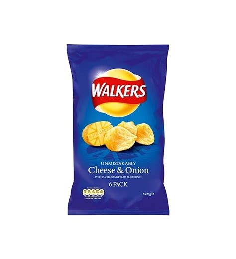 Walkers Cheese And Onion Crisps 6 Pack A Bit Of Home