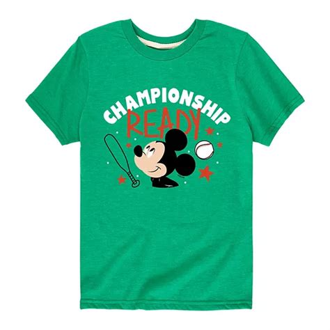 Disneys Mickey Mouse Boys 8 20 Championship Graphic Tee