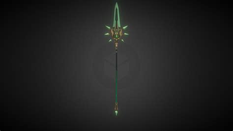 Primordial Jade Winged Spear Genshin Impact 3d Printed Kit Bpbd