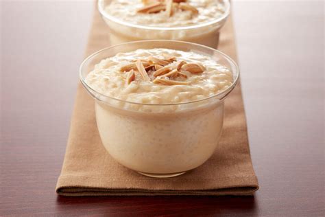 Salted Caramel Rice Pudding With Toasted Almonds Recipe Land Olakes