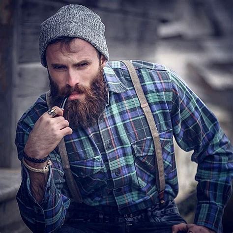 Pin On Bearded Pipe Smoking Stud Men