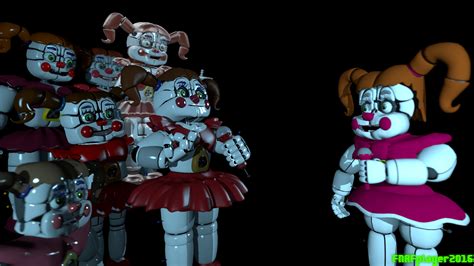 Fnaf Sfm Every Circus Baby Model In The Workshop By Fnafplayer2016 On