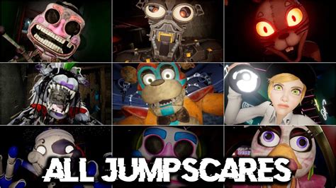 All Jumpscares In Five Nights At Freddys Security Breach Fnaf