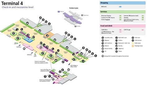 Heathrow Terminal 4 Arrivals Map