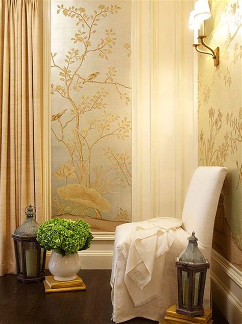 Home Dzine Home Decor Decorate Bare Walls With Framed Wallpaper Panels