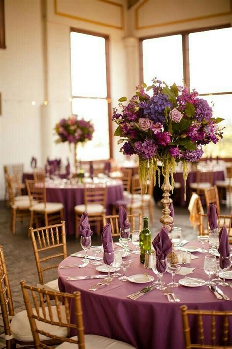 27 Best Purple And Gold Table Settings Images On Pinterest Purple And