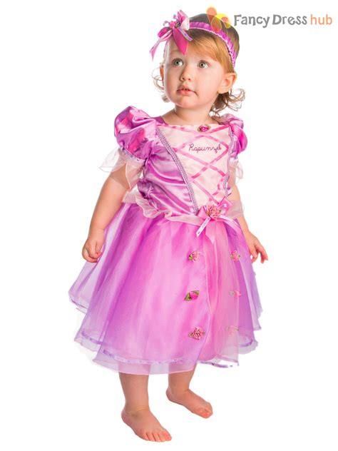 Baby Toddler Deluxe Disney Princess Costume Girl Fairytale Fancy Dress Up Outfit Ebay