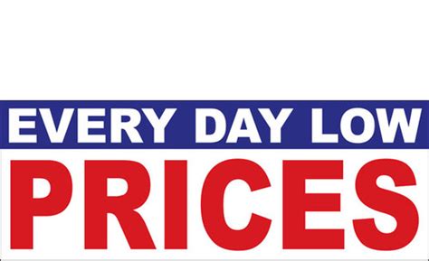 Everyday Low Prices Banner Sign Design Id 1100