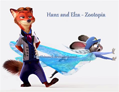 Hans And Elsa Zootopia By Simmeh On Deviantart