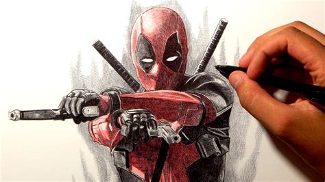 Deadpool Drawing Ballpoint Pen Youtube