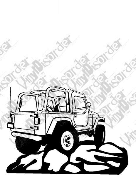Jeep 4x4 4 X 4 Offroad Rock Climbing Vinyl Decal Car Window Stickers 11