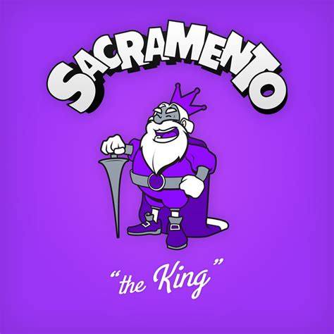 Sacrament The King Logo Design As Cartoon Character Nba Nba
