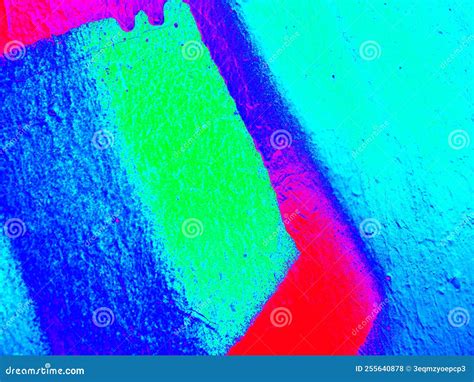 Bright Streaks Of Paint On A Abstract Background Blue Red Green And