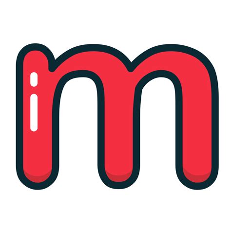 Letter Lowercase M Red Icon Free Download On Iconfinder