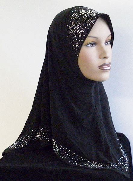 I can rest assured that no one is looking at me and making assumptions about my character from the what is she wearing? Hijab — Wikimedia Commons