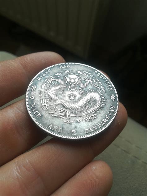 Original Genuine Chinese Silver Dragon Dollar Kiang An Coin Etsy