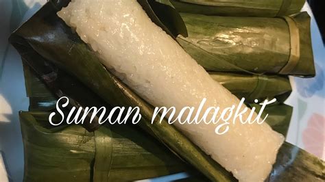 Suman Malagkit Filipino Kakanin Rice Cake Youtube