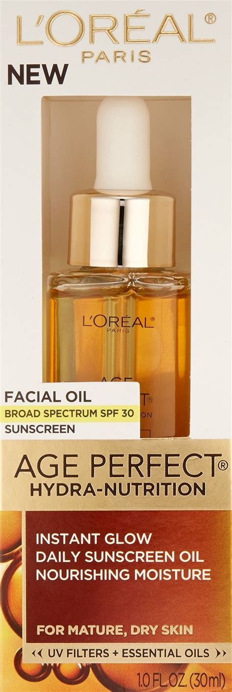 Loréal Paris Age Perfect Hydra Nutrition Face Oil With Spf 30 1 Fl