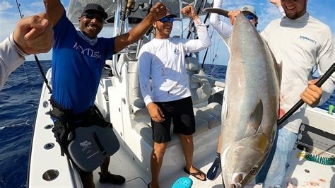 Jamaican Mike With His First Ever Amberjack The Other Day While Filming