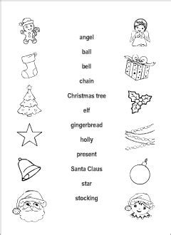 Once your child connects the dots, he'll have a ringing christmas bell to color! Christmas vocabulary for kids learning English | Picture ...