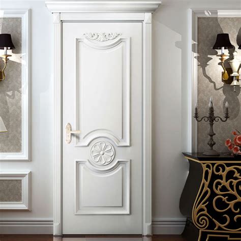 China Oppein White Classic Lacquer Finished Wooden Door Mspd45
