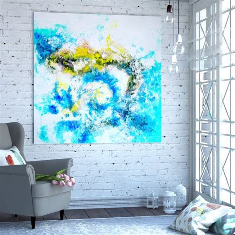Giclee Canvas Print Square Large Oversized Abstract Wall Art Work