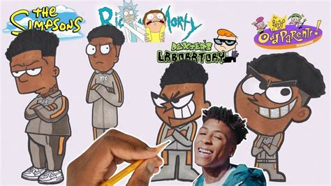 769x1024 nba youngboy cartoon drawing michael adedokun. DRAW NBA YOUNGBOY IN 4 DIFFERENT STYLES !! | Drawings ...
