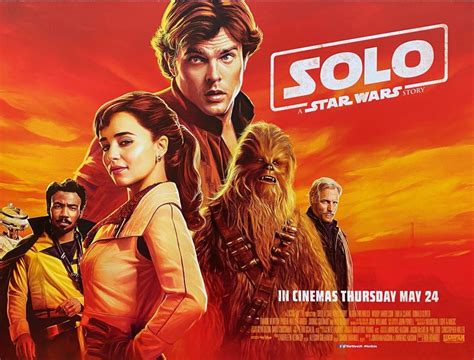 Original Solo A Star Wars Story Movie Poster Han Solo