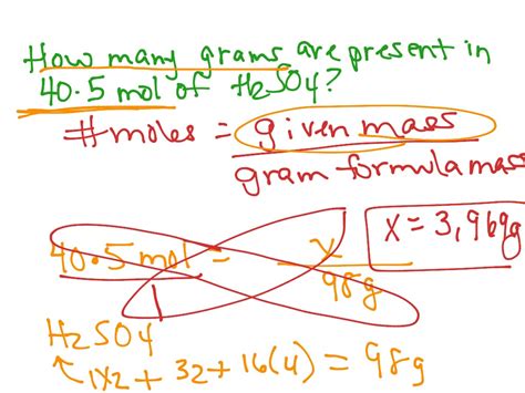 9.62 grams h 2 o x 1 mole h 2 o/18.02 grams = (9.62 x 1 mole) / 18.02 = 0.53 moles check to see if your answer makes sense. ShowMe - moles